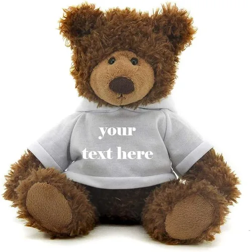 Miniatura 15 de Plushland Oso Frankie marrón de 12 pulgadas, regalo personalizado de animal de peluche, gran regalo para el día de la madre, día de San Valentín
