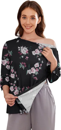 Miniatura 11 de Camisetas Deyeek para Mujeres Después de Cirugía de Hombro Desmontables Mangas 3/4 Tops para Después de Cirugía de Manguito Rotador Ropa Adaptativa