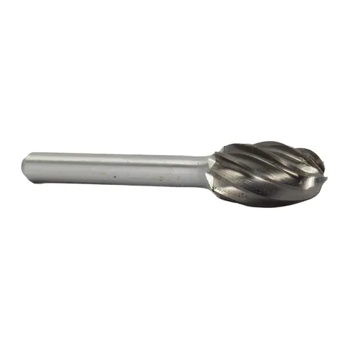 Miniatura 67 de Drill America SA-1 Rebaba de carburo/lima giratoria cilíndrica de doble corte para amoladora de troquel de 1/4" de diámetro x 5/8" de longitud
