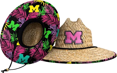 Miniatura 31 de FOCO - Sombrero de paja con logotipo de equipo universitario de NCAA y estampado floral para hombre TEAM LOGO