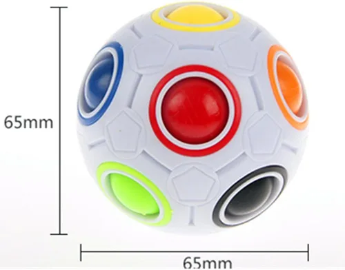 Miniatura 4 de Bola Mágica Cube Fidget juguete rompecabezas de Cuberspeed, bola mágica de rompecabezas de arco iris pelota divertida de Fidget