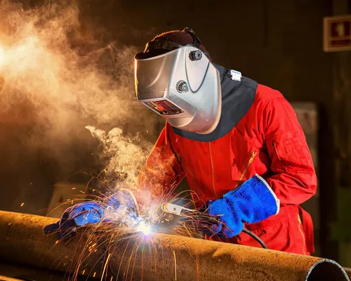 Miniatura 4 de BSV Welding Neck Protection - Protector de cuello resistente a cortes, arañazos y calor, para hombres y mujeres, grande, color negro