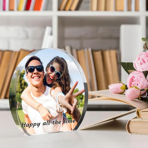 Miniatura 7 de Marcos de fotos personalizados, marco de fotos acrílico con texto fotográfico, regalos de cumpleaños personalizados para mujeres y hombres, regalos