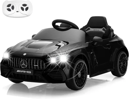 TOBBI Auto de juguete eléctrico montable para niños, vehículo alimentado por batería para niños pequeños con control remoto parental/arranque