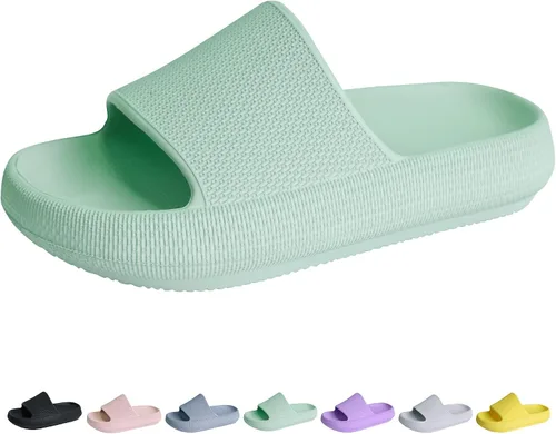 Youecci Sandalias de nube para niños, sandalias de ducha, sandalias de baño, piscina, cómodas pantuflas de suela gruesa, zapatos de playa