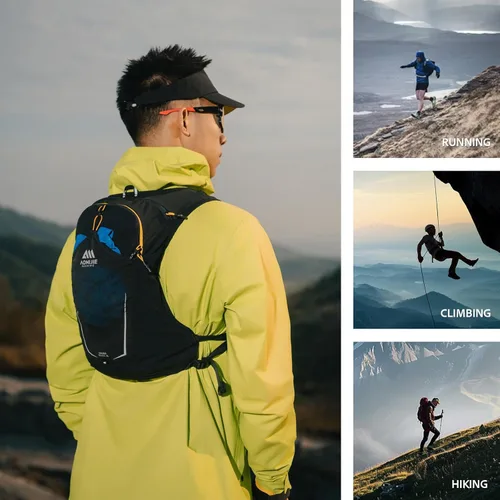 Miniatura 7 de AONIJIE Running Hydration Vest for Men & Women, 8L Hydration Backpack, Multiple Pocket Designs for Water Bottles/Bladders, Lightweight Breathable