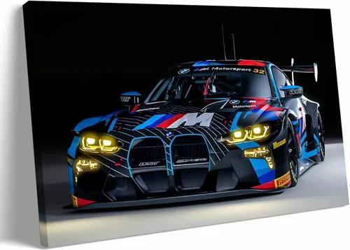 Miniatura 10 de Supercar M4 CSL - Póster de carreras para pared, lienzo, regalo de cumpleaños, impresiones para decoración de la casa, enmarcada o sin marco