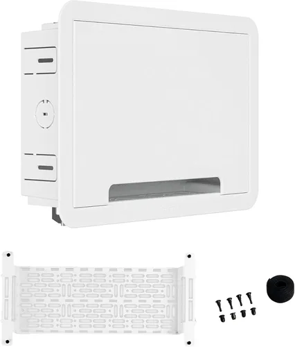 Legrand - OnQ ENP0905NAV1 – manejo de cableado, caja de multimedia de pared, recinto de cableado estructurado de doble propósito con soporte de