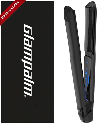 Miniatura 11 de GLAMPALM Plancha para el cabello 0.5" Plancha plana de cerámica infundida con Vita C, la herramienta profesional de salón n.º 1 de Corea