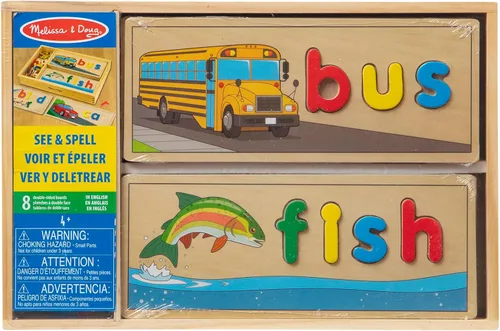 Miniatura 3 de Melissa & Doug See & Spell - Juguete educativo de madera, Versión estándar