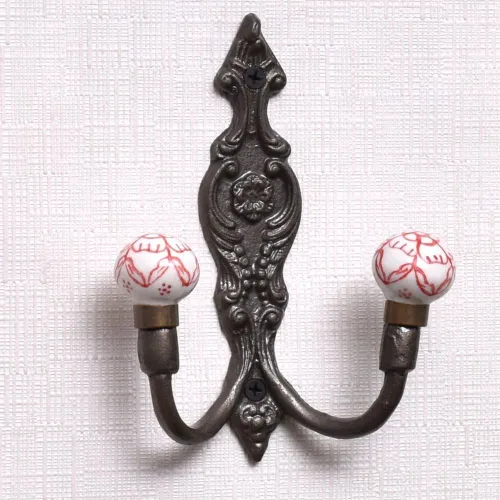 Miniatura 34 de Indian Shelf Ganchos de pared para colgar abrigos, ganchos de pared bohemios negros Perchero de pared Ganchos para colgar toallas Ganchos