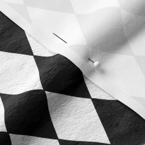 Miniatura 14 de Spoonflower Tela - Diamantes Negro Blanco Pequeño Diamante Cuadros Geométrico Impreso en Tela de Gasa Cuarto Grasa - Costura Ropa de Moda Vestidos