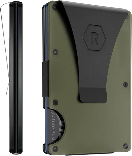 Miniatura 11 de Ridge - Cartera para hombre – Cartera compacta minimalista delgada y portatarjetas, billetera con bolsillo frontal protegido RFID para hombres