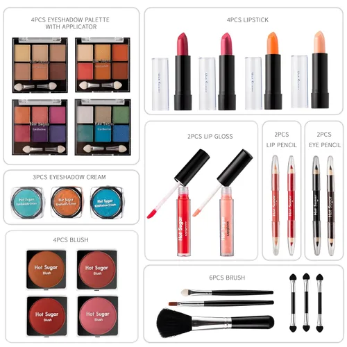 Miniatura 4 de Hot Sugar Set de Maquillaje Todo en Uno para Chicas Adolescentes - Kit Completo de Maquillaje para Principiantes Con Paleta de Sombras de Ojos