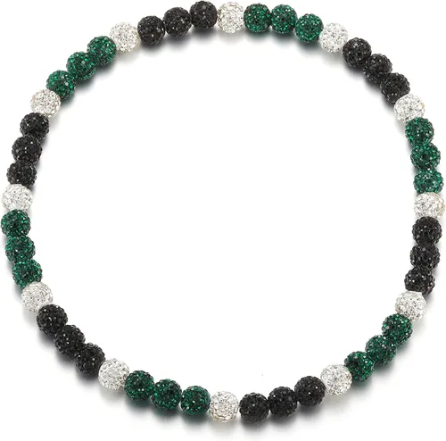 Miniatura 37 de SKQIR Collar de Cuentas de Béisbol para Hombres Bling Accesorios de Goteo de Béisbol con Diamantes de Imitación Brillantes para Hombres Colección
