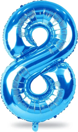 Miniatura 91 de Globo dorado champán con el número 5, globos de aluminio autoinflables grandes de 40 pulgadas del 0 al 9, globo de helio digital 5 dorado claro