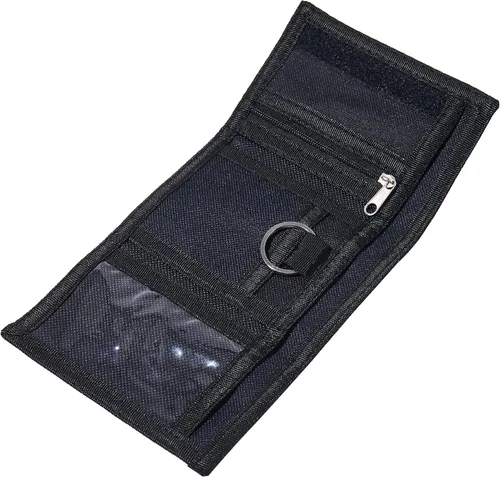 Miniatura 6 de Billetera, carteras de lona para deportes al aire libre para niños, bonita cartera con cremallera para niños, cartera de bolsillo frontal