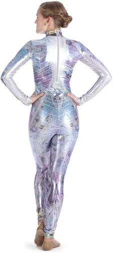 Miniatura 3 de Alexandra Collection Unitardo de baile de princesa de galaxia metálica para mujer