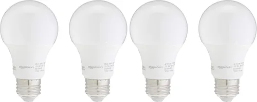 Miniatura 7 de Amazon Basics - Bombillas LED A19 de 75 vatios equivalente, luz blanca de día (5000K), 12W de eficiencia energética, no regulable, vida útil