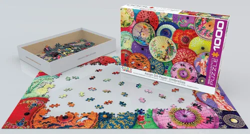 Miniatura 3 de Paraguas de papel de aceite asiático 1000pc Puzzle