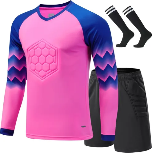 Miniatura 7 de Camiseta de portero de fútbol para niños, camiseta de manga larga para entrenamiento, uniformes juveniles