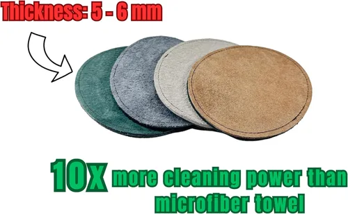 Miniatura 2 de Strikeclub Toalla de Gamuza para Bola de Bolos Toalla de Cuero de Forma Ovalada de Doble Cara Fácil de Limpiar Suciedad y Aceite para Mayor