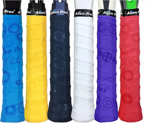 Miniatura 19 de ALIEN PROS Cinta de Agarre para Raqueta de Tenis (6 Agarres) Precortada y Sensación Seca Overgrip de Diseño para Tenis de Alto Rendimiento