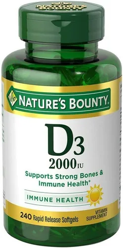 Miniatura 3 de Nature's Bounty D3-2000 UI, 240 cápsulas blandas (paquete de 2)