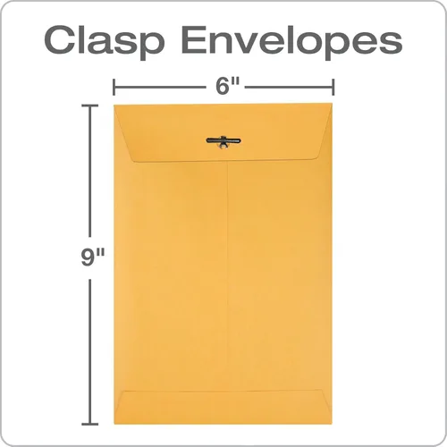 Miniatura 2 de Quality Park Clasp sobres, color café, caja de 100, Marrón claro