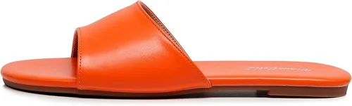 Miniatura 2 de VenusCelia Sandalias planas anchas lisas para mujer