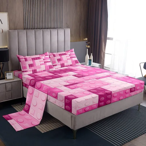 Miniatura 45 de Feelyou Juego de sábanas para niños con diseño de aguacate, ropa de cama bonita con frutas para niños y niñas, 1 sábana encimera y 1 sábana bajera