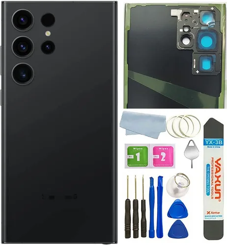 Miniatura 9 de Carcasa trasera de vidrio para Samsung Galaxy S23 Ultra 5G, con cintas preinstaladas (no apto para S23 / S23+ Plus) (crema)