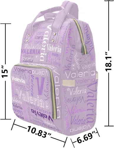 Miniatura 6 de XOZOTY Mochila de pañales personalizada con nombre para hombres y mujeres, bolsas de bebé de enfermería personalizadas, bolsa de viaje para hombros