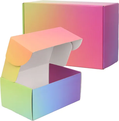 Miniatura 30 de Paquete de 30 cajas de envío pequeñas de 6 x 4 x 1.6 pulgadas, cajas de cartón corrugado rosa para embalaje, envío y correo para pequeñas empresas