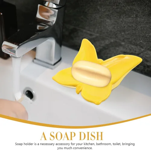 Miniatura 3 de Jabonera de mariposa para baño, jabonera, lindo soporte para jabón para ducha, jabonera linda, barra, jabonera, caja de jabón de baño, jabonera