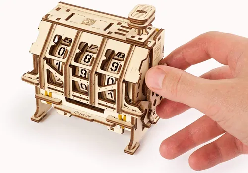 Miniatura 4 de UGEARS STEM Lab Math Series - Rompecabezas 3D educativos e ingeniería únicos con aplicación (contador)