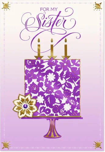 Hallmark Birthday Card for Sister (So Glad We're Family)