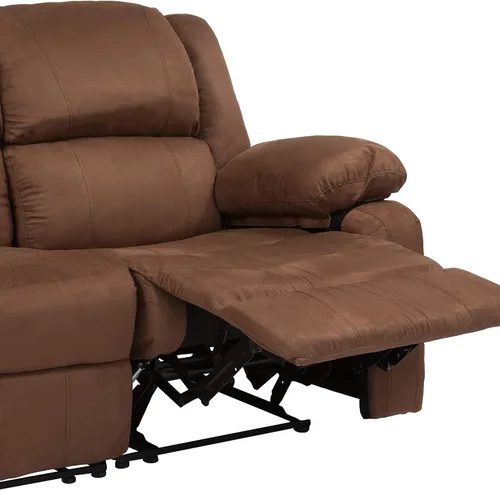 Miniatura 8 de Flash Furniture - Sofá unipersonal reclinable, Microfibra, Microfibra café chocolate.