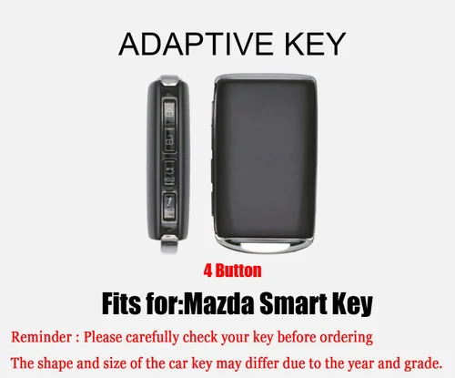 Miniatura 2 de Funda de cuero para llavero de automóvil con llavero para Mazda 3 6 Hatchback Alexa Cx3 Cx4 Cx5 Cx7 Cx8 Cx9 Cx30 Funda para llave de automóvil