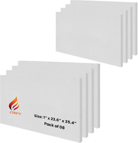 Miniatura 14 de Aislamiento de tablero de fibra de cerámica, clasificación de 2300 F, 1 x 19.7 x 39.4 pulgadas, paquete de 1 tablero de aislamiento térmico de fibra