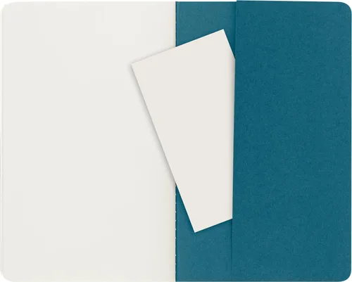 Miniatura 5 de Moleskine Cahier - Cuaderno de tapa suave, tamaño L (5 x 8.25 pulgadas), hojas en blanco, tapa azul (azul brisk), 80 páginas (juego de 3)