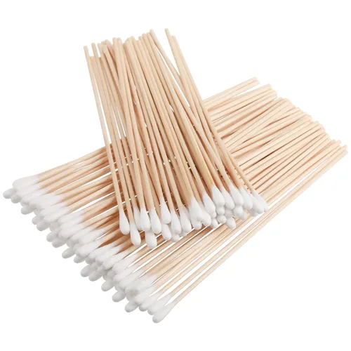 Miniatura 6 de Foraineam 2000 hisopos de algodón de 6 pulgadas de largo con asas de madera, aplicador con punta de algodón para limpieza, barras de algodón