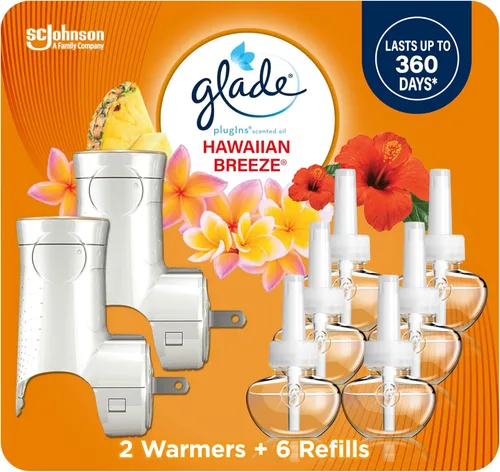 Miniatura 15 de Glade PlugIns - Kit de iniciación de ambientador, aceites esenciales y perfumados para el hogar y el baño, manzana y canela, 4.02 onzas líquidas, 2