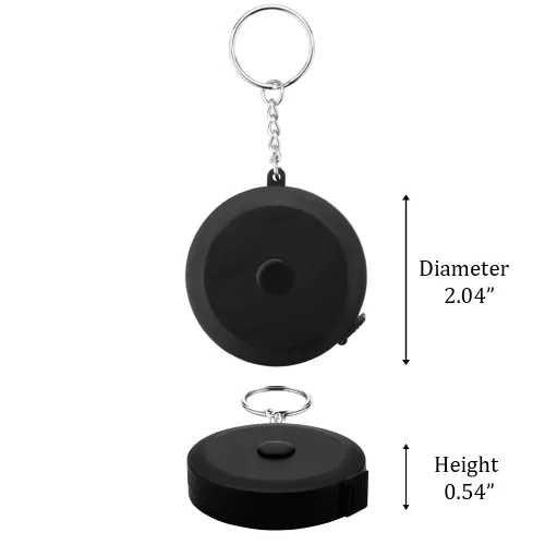 Miniatura 3 de Edtape - 2 cintas métricas para cuerpo, cinta métrica para tela de costura corporal, tela a medida, cinta de medición médica, 60 pulgadas/4.9 ft
