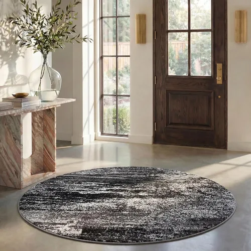 Miniatura 12 de SAFAVIEH, colección Adirondack - Alfombra de 6 x 9 pies, plateada/multicolor, abstracta, moderna, no desprende pelo, de fácil cuidado, para zonas
