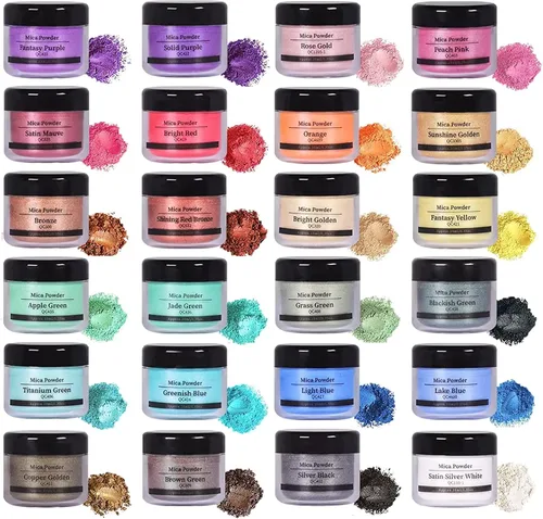 Polvo de mica. 24 colores