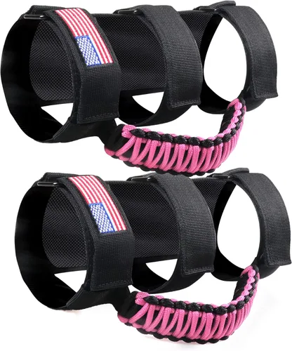 Miniatura 30 de Asas de agarre para barra estabilizadora con luz de techo para 1945-2025 Jeep Wrangler CJ YJ TJ JK JL Gladiator JT UTV Polaris RZR 2.0”-4.0” jaula 2