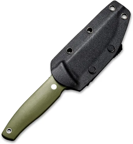 Miniatura 5 de CIVIVI Tamashii Cuchillo de hoja fija con hoja D2 de 4.07 pulgadas, mango G10, funda Kydex, clip en T para transporte EDC al aire libre C19046-2