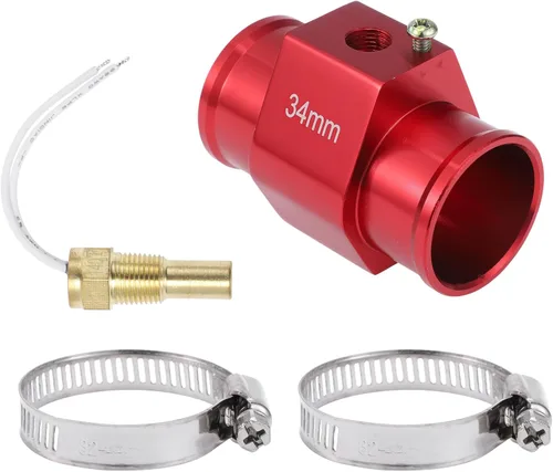 Miniatura 14 de Kit de sensor universal de temperatura de agua de 12 V/24 V, adaptador rojo de 1/8 "NPT 1.02" 180'F encendido - 165'F apagado para radiador