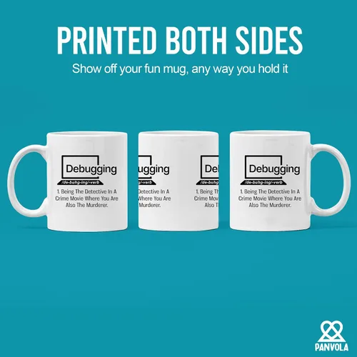 Miniatura 3 de Panvola Taza de café con cita divertida para programador, programación de computadoras, codificador, taza de cerámica (11 oz)